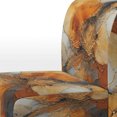 thumbnail image 4 of Designart "Encaustic VORTEXs II" Orange Abstract Upholstered Accent Chair - Modern Arm Chair For Living Room, 4 of 7