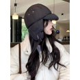 thumbnail image 3 of Gorro de invierno grueso y cálido con protección para los oídos de plumón de Lei Feng, gorro de estilo retro de Corea del Sur a prueba de frío para exteriores, esquí, montar a caballo y volar, 3 of 6