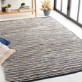 thumbnail image 2 of SAFAVIEH Vintage Leather Augustin Striped Area Rug, Black/Ivory, 8' x 10', 2 of 8