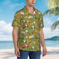 thumbnail image 3 of Susaid Transportation Prints Print Hawaiian Shirts for Men Women,Hawaiian Summer Short-Sleeve Casual Relaxed-Fit Button-Down,XX-Large, 3 of 7