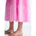 thumbnail image 5 of Free Assembly Women's Tie Waist Embroidered Cotton Midi Skirt, Sizes XS-XXL, 5 of 6