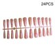 thumbnail image 5 of Vogacara 24 piezas de uñas artificiales en forma de T, puntas de uñas postizas con degradado de envoltura completa extralargas para mujeres y niñas, Type3 NO3 Vogacara CE012055-07, 5 of 6
