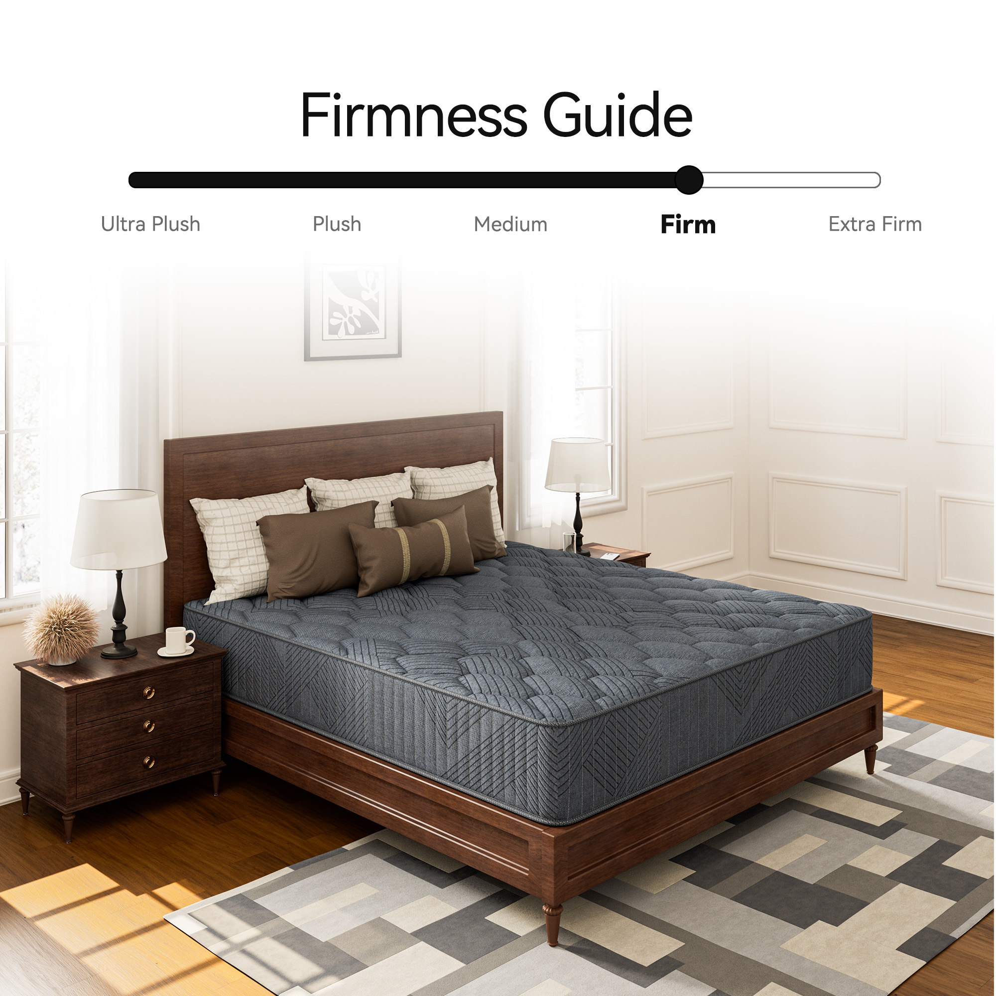 Queen Mattress,Babo Care 10 Inch Hybrid Mattress with Gel Memory Foam, Medium Firm Mattresses in a Box, Queen Size Mattress with Anti-dust mites