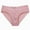 Pink, variant on Womens Underwear Sexy Seamless Lace Hipster Panties Plus Size Low Rise Underwear