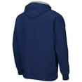 thumbnail image 3 of Men's Colosseum Navy Xavier Musketeers Arch & Logo 3.0 Full-Zip Hoodie, 3 of 3