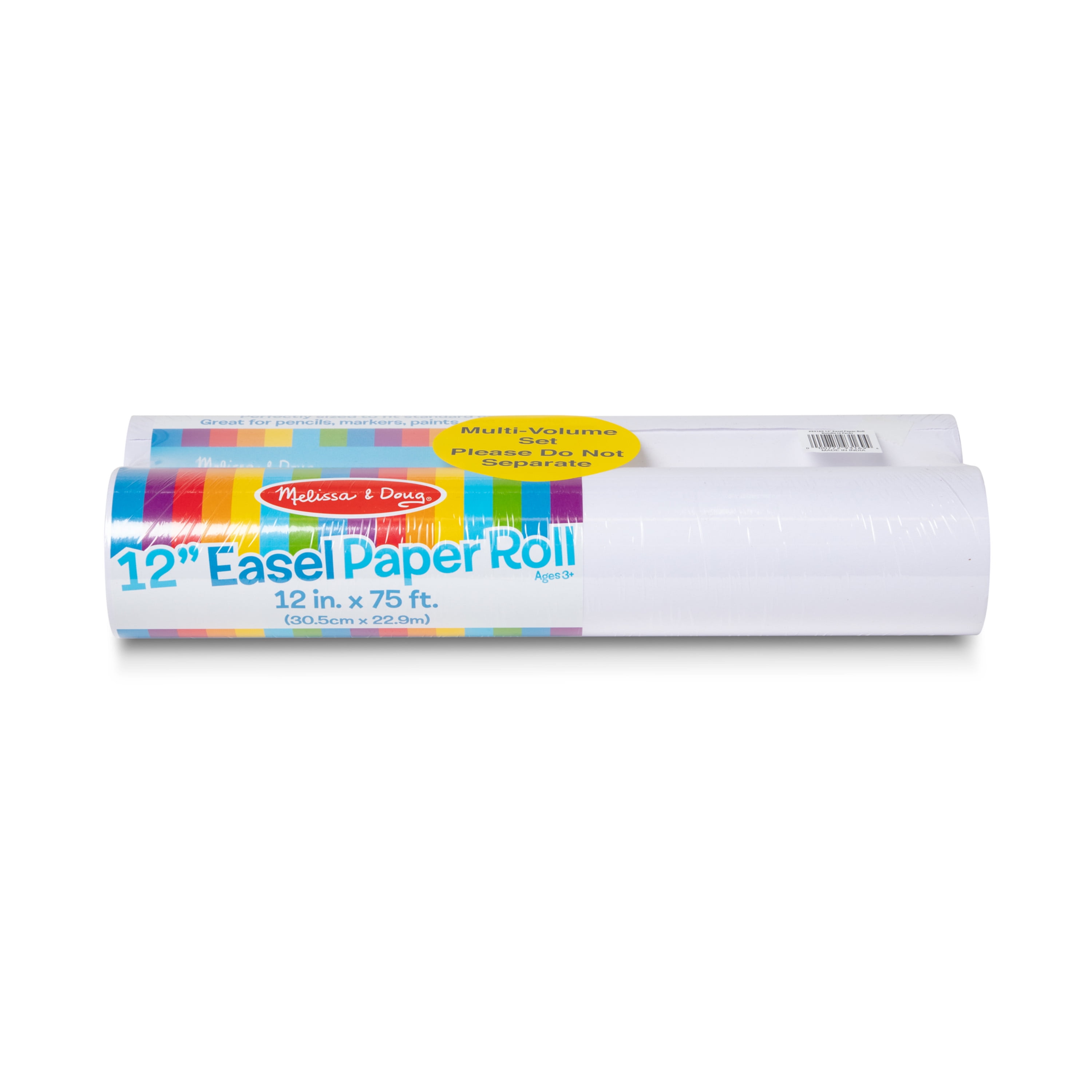 Melissa and Doug Tabletop Easel Paper Roll 12 x 75ft - White - New