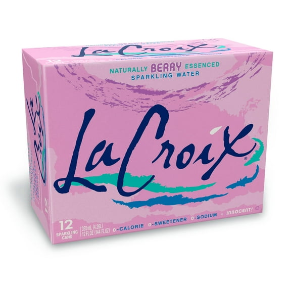Lacroix Sparkling Water, Berry, 12 Fl Oz (Pack Of 12)