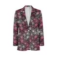 thumbnail image 5 of Uorisanigo Mens Casual Blazer Regular Fit Knit Blazer Jacket Lightweight Blazers Suit Jackets Casual Sports Jackets Mens Valentines Jacket Suit, Rose Valentines, Size XS, 5 of 6