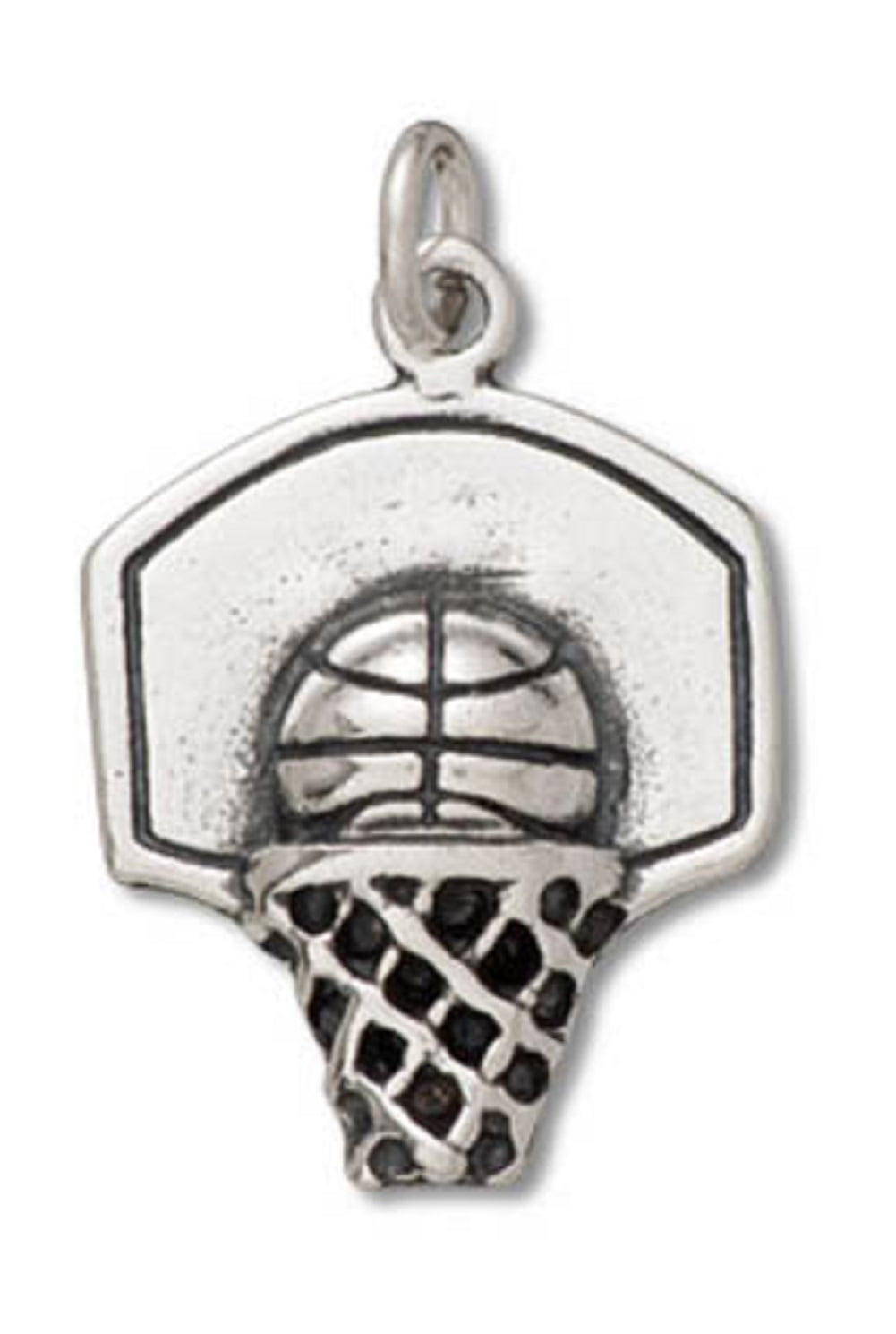 Sterling Silver Girls .8mm Box Chain I LOVE TO SWIM Word Pendant Necklace