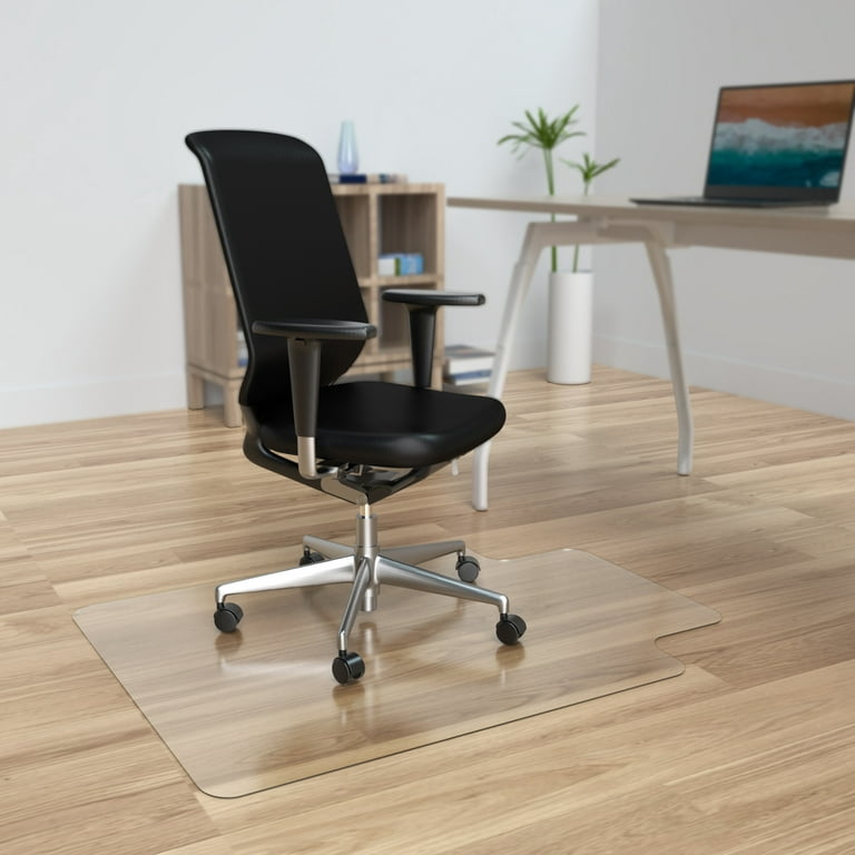 HOMEK Office Chair Mat for Hardwood Floor - 36'' x 48'' with Lip, Easy  Glide Computer Desk Chair Floor Mat on Wood Tile Floor - Plastic Rolling  Chair Mat for Hard Floors 
