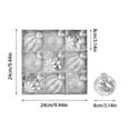 thumbnail image 6 of FastXmas Large Glitter Christmas Tree Ornaments, 9ct 3.15 inches Xmas Hanging Ball Christmas Tree Decorations Set, Shatterproof Plastic Hanging Xmas Tree Theme Ball Bulk for Xmas Indoor Party Decor, 6 of 6