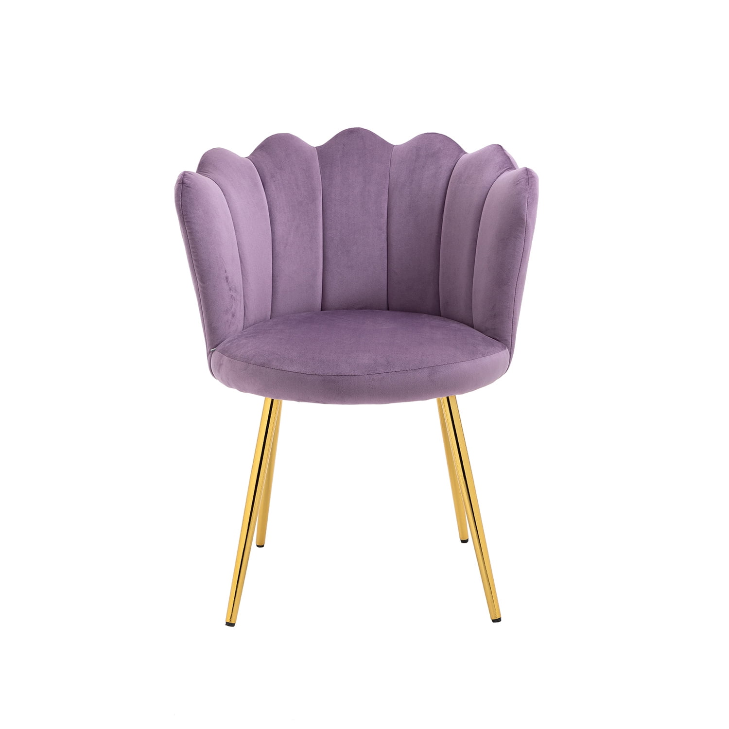 Kepooman Modern Accent Arm Chairs, Mid-Century Upholstered Side Seat with Solid Metal Legs, Purple Kepooman Modern Accent Arm Chairs, Mid-Century Upholstered Side Seat with Solid Metal Legs, Purple