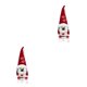 thumbnail image 2 of Naiovety Navidad Barba Larga Muñeca Adorable de Navidad Ornamento con Sombrero Centro de Decoración Escritorio Decoración Sobre Sobre 2Conjunto, 2 of 6