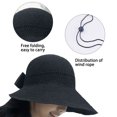 thumbnail image 3 of Sombreros para el sol para mujer, ligeros, plegables y empacables, para playa, 3 of 5