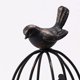 thumbnail image 2 of Candelabro decorativo con forma de jaula para pájaros, exquisito para decoración rústica del hogar (negro), 2 of 6