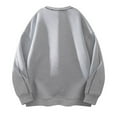 thumbnail image 3 of Atogsazn Men's Oversized Sweatshirt Casual Long Sleeve Pullover Sweatshirts Athletic Running Blouse Tops Outfit 02-Gray XXXL Fashion, 3 of 4