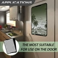 thumbnail image 6 of Psesaysky RV Door Window Shade Easy to Install Privacy Protection RV Window Cover Green Hawaii Palm Tree Sun Blackout for Camper Trailer (17.3x26 inch), 6 of 7