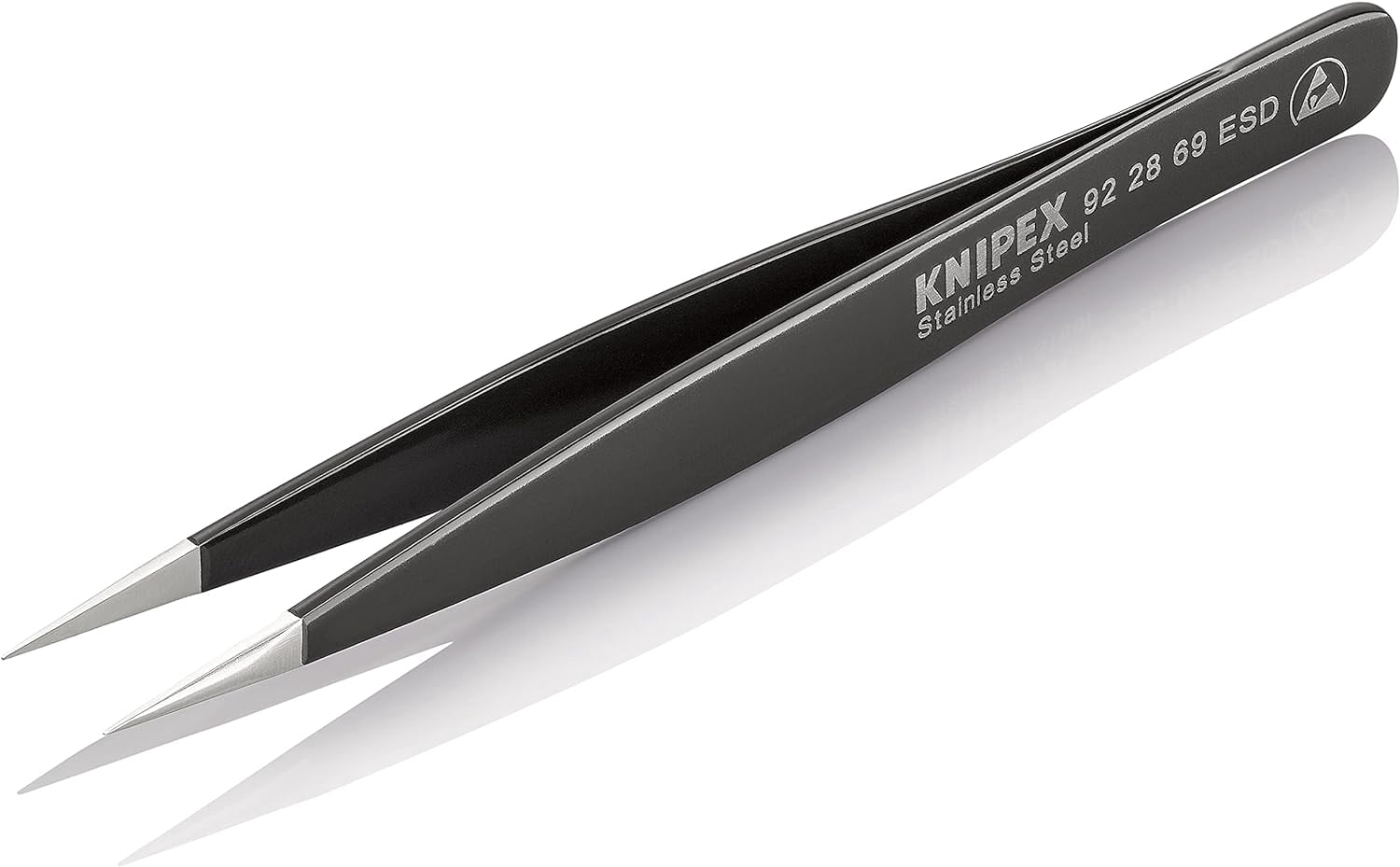 Knipex 92 28 69 ESD Precision Tweezers ESD with strong tip