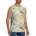 thumbnail image 2 of Disketp White Rose Sleeveless Tshirts For Men, Muscle Shirts For Men Dry Fit Tank Top-Medium, 2 of 8