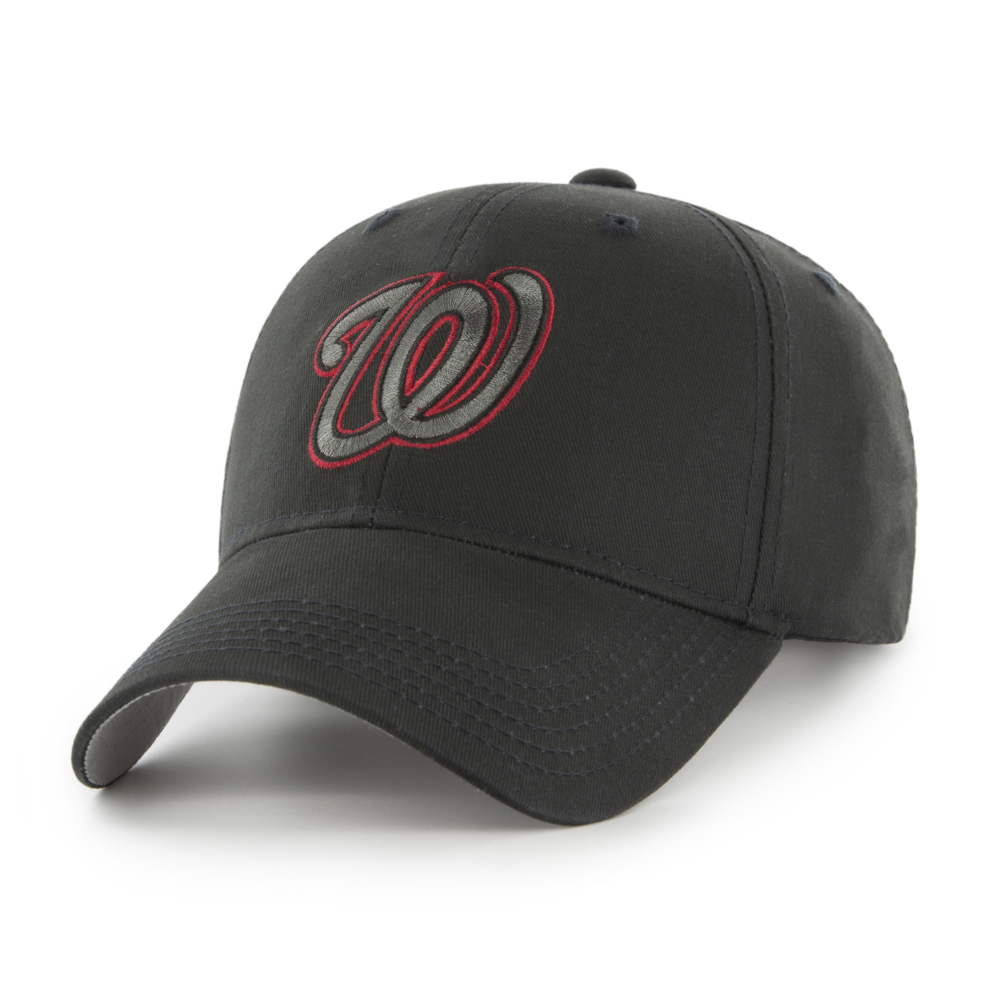 all black washington nationals hat