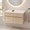 White Oak, variant on 32(31-1/2") Inch Wall-Mounted Bathroom Vanity, 2-Soft Close Doors and 1-Drawer, KD-Packing, Particle Board (Vanity Only, Without Sink)
