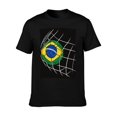 thumbnail image 5 of T-shirt Brazil Goals  Soft Cotton Adult Heat-Transfer Graphic T-Shirt - 180g Breathable Fabric, Unisex Summer Casual Wear with Durable Heat-Printed Design, 5 of 10