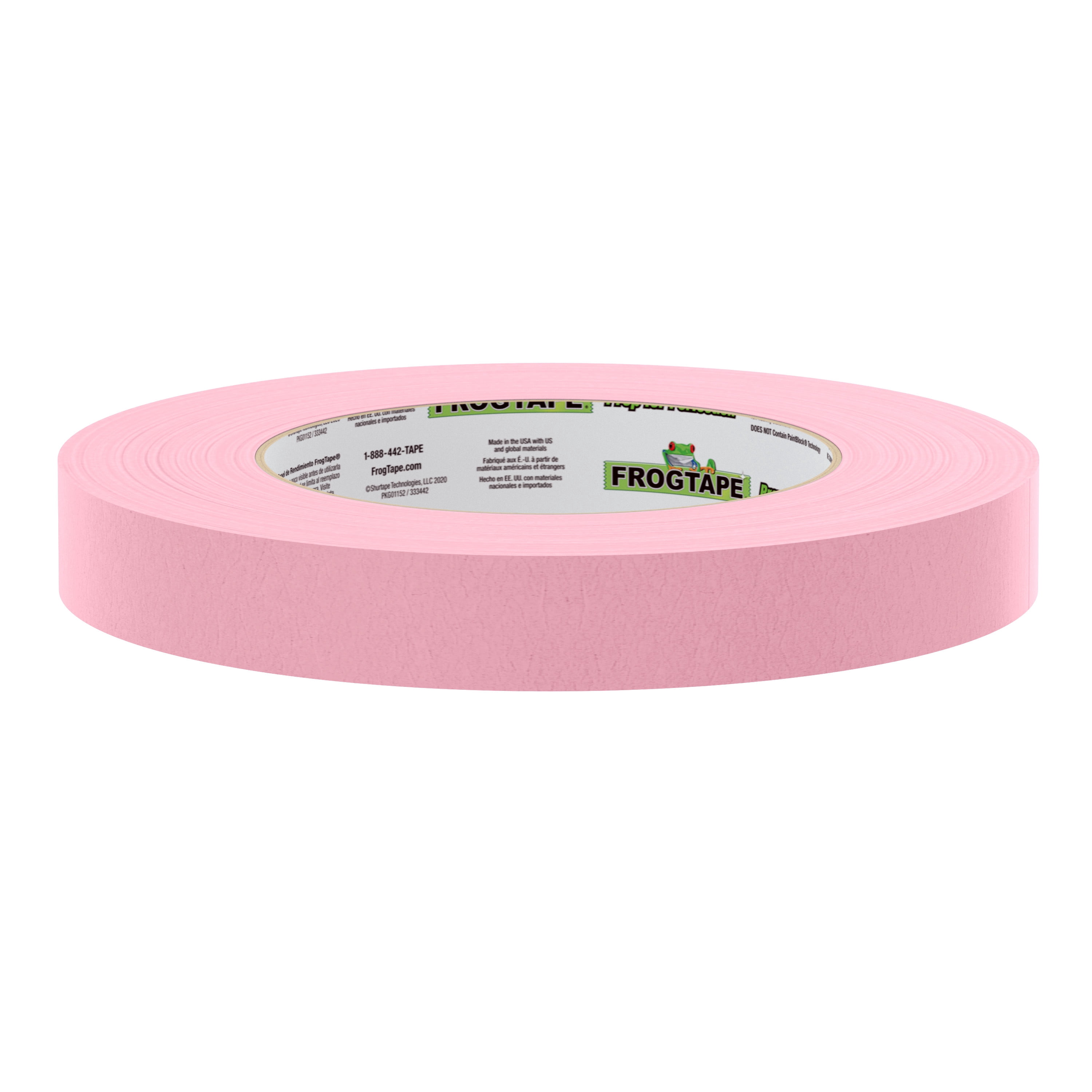 FrogTape 325 Performance Masking Tape - Pink, 8 Rolls, 0.70 in. x 60 yd.