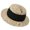 Black, variant on SGMVNU Fashion Sun Hats for Women, Wide Brim Retro Flat Top Panama Boater Straw Hats Vacation Beach Hat Packable, One Size, Red