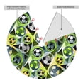 thumbnail image 2 of Lsque Football Doodle Print Christmas Tree Skirt, Tree Skirt with Ties or Velcro, Perfect for Holiday Decorations, Halloween, and New Year-30", 2 of 7