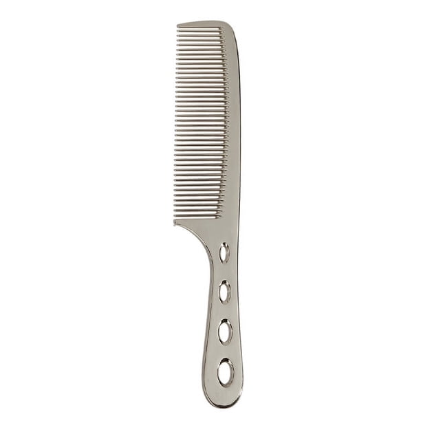 Peine de acero inoxidable para peluquería, peluquería, peluquería, peine de aluminio espacial, peine para el hogar, herramientas para el cabello
