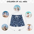 thumbnail image 6 of FORMRS Boys Swim Trunks Quick Dry Mesh Lining Beach Boardshorts, Sizes XS-XL, Watercolor Shark Pattern, 6 of 7