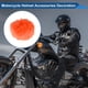 thumbnail image 3 of Accesorios de Casco de Motocicleta Decoración Cola Redonda para Cascos de Motocicleta Bicicleta Esquí Naranja Pegatinas de Peluche 1 Juego, 3 of 6