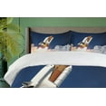 thumbnail image 4 of Ambesonne Outer Space Duvet Cover Set, Rocket Lift Blast, 2-Calking, White Blue Orange, 4 of 7