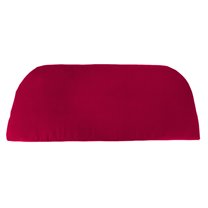 Jordan Manufacturing 41.75" x 18.75" Barn Red Solid Rectangular Contoured Outdoor Settee Swing Bench Cushion