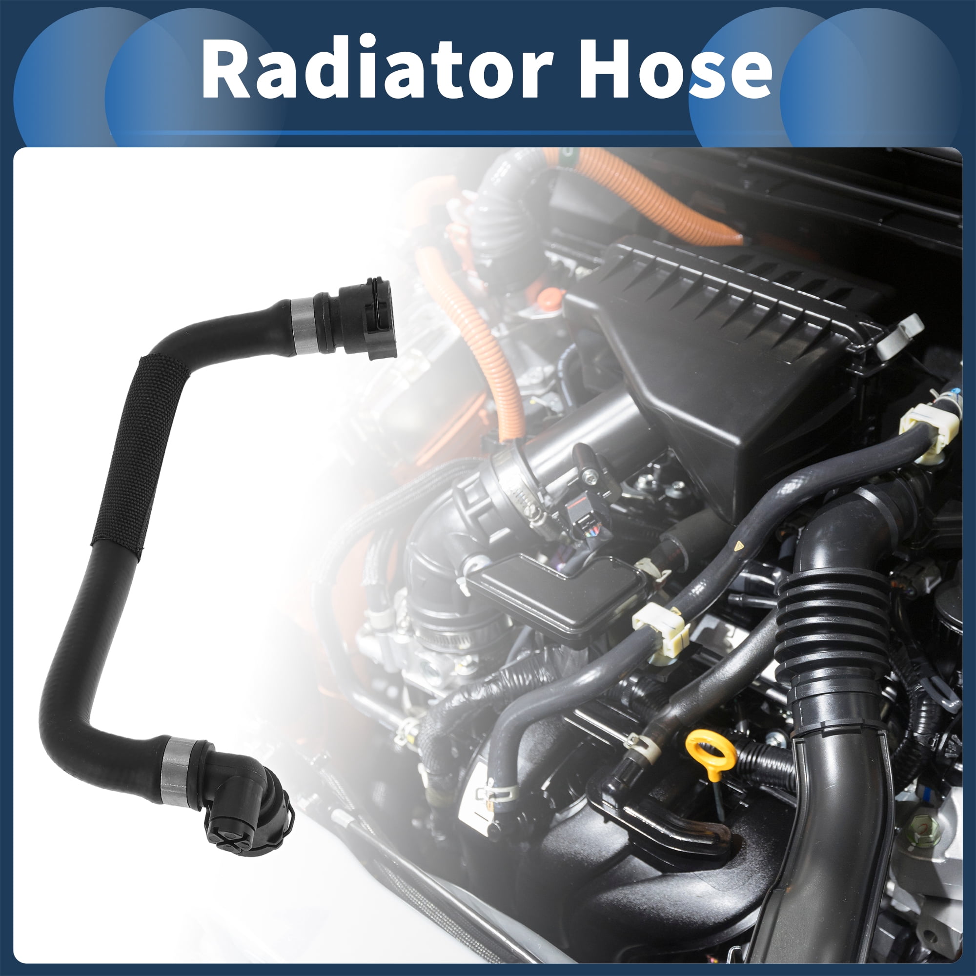 Unique Bargains Radiator Hose Upper Coolant Water Hose for BMW 320i 2013-2018 Rubber