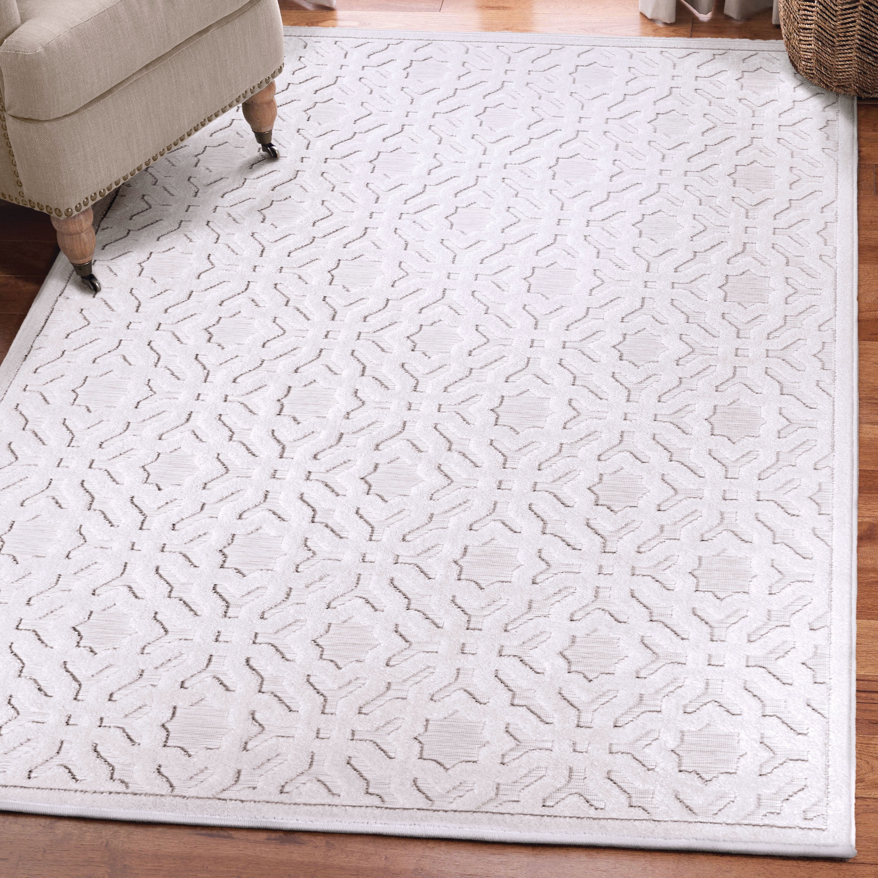 My Texas House Claire 7'9" X 10'10" Natural Geometric Area Rug