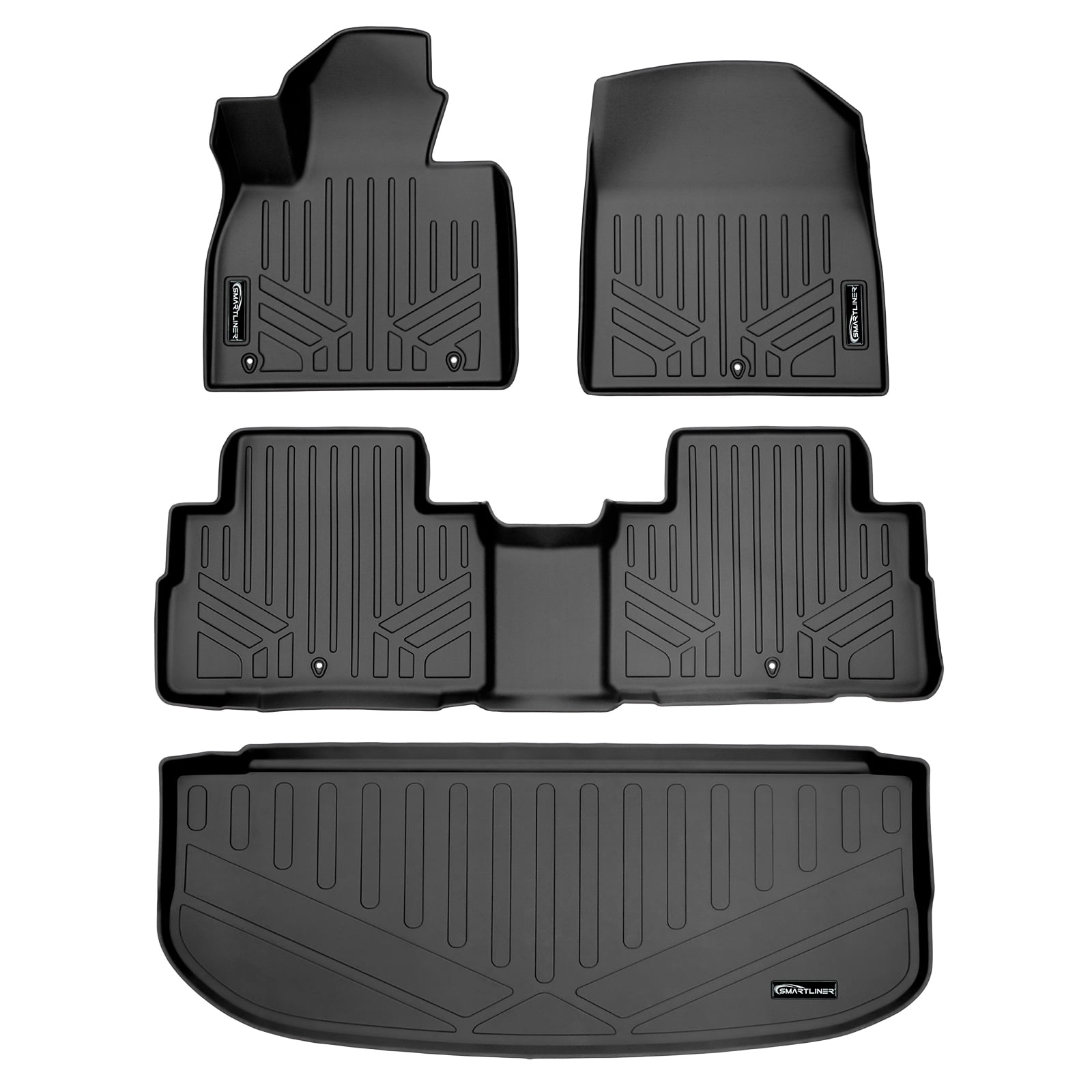 Maxliner 2020 Hyundai Palisade Custom Fit Floor Mats 2 Rows and Cargo