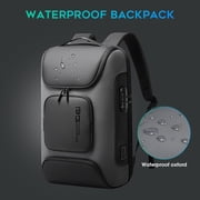 BANGE Gray Business Laptop Backpack with USB Charging Port