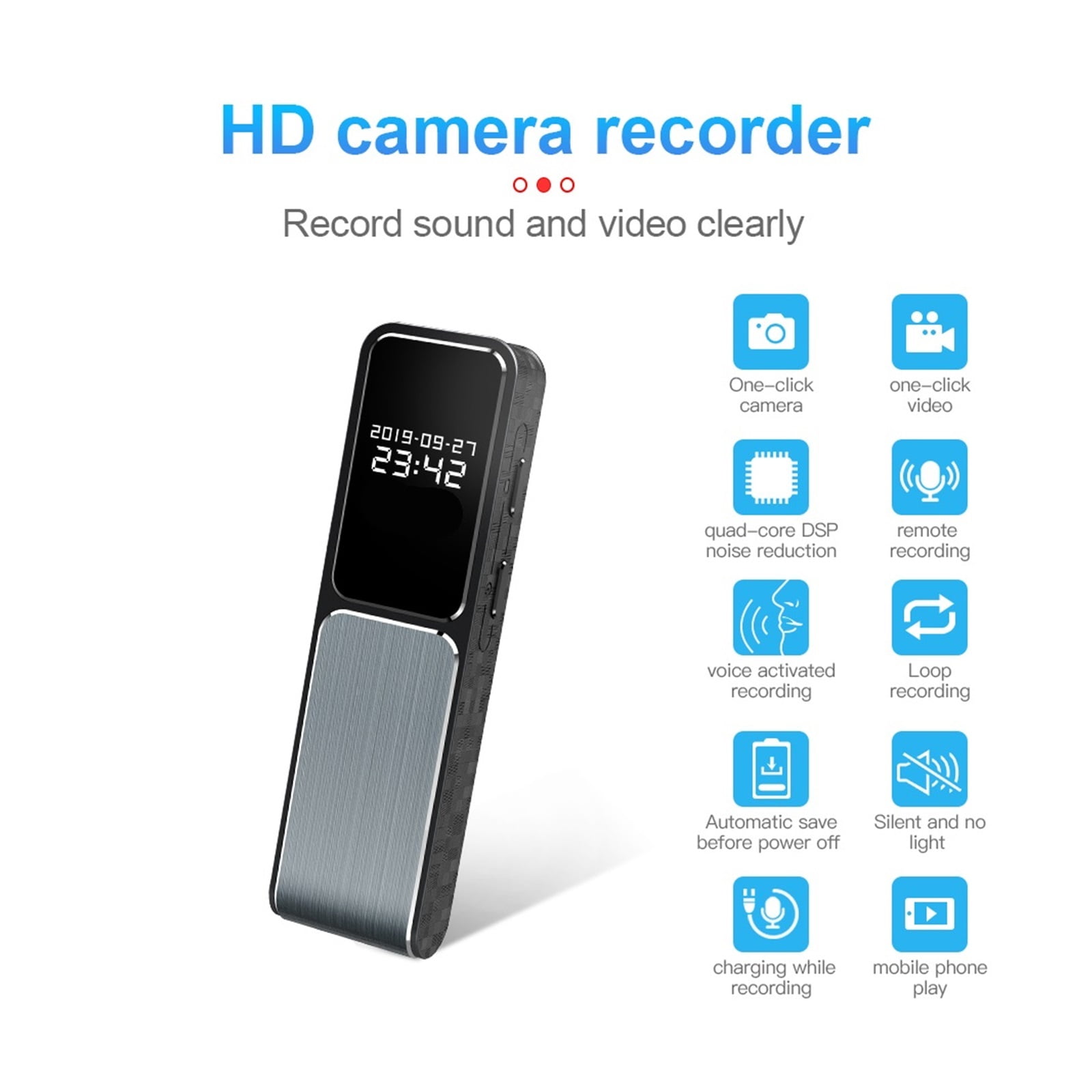 Mini Video Voice Recorder Synchronous Conference Recording Pen Ai Smart HD Noise ,Excellent Sound Quality