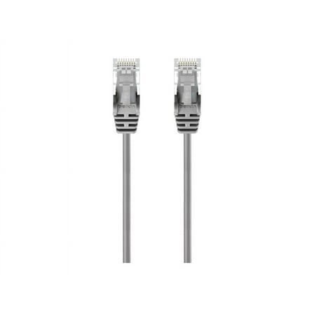 Belkin Slim - Patch cable - RJ-45 (M) to RJ-45 (M) - 1.52 m - UTP - CAT 6 - molded, snagless - gray