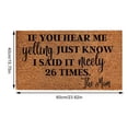 thumbnail image 3 of Cute Non-Slip Front Door Mat Coir Door Mat Outdoor Entrance Door Mat Outdoor Welcome Mats Outdoor Rug Easy to Clean Entry Mat Floor Mats for Door Decor, Patio Decor, Plain Entry Mat, 16x24 Inch, 3 of 9