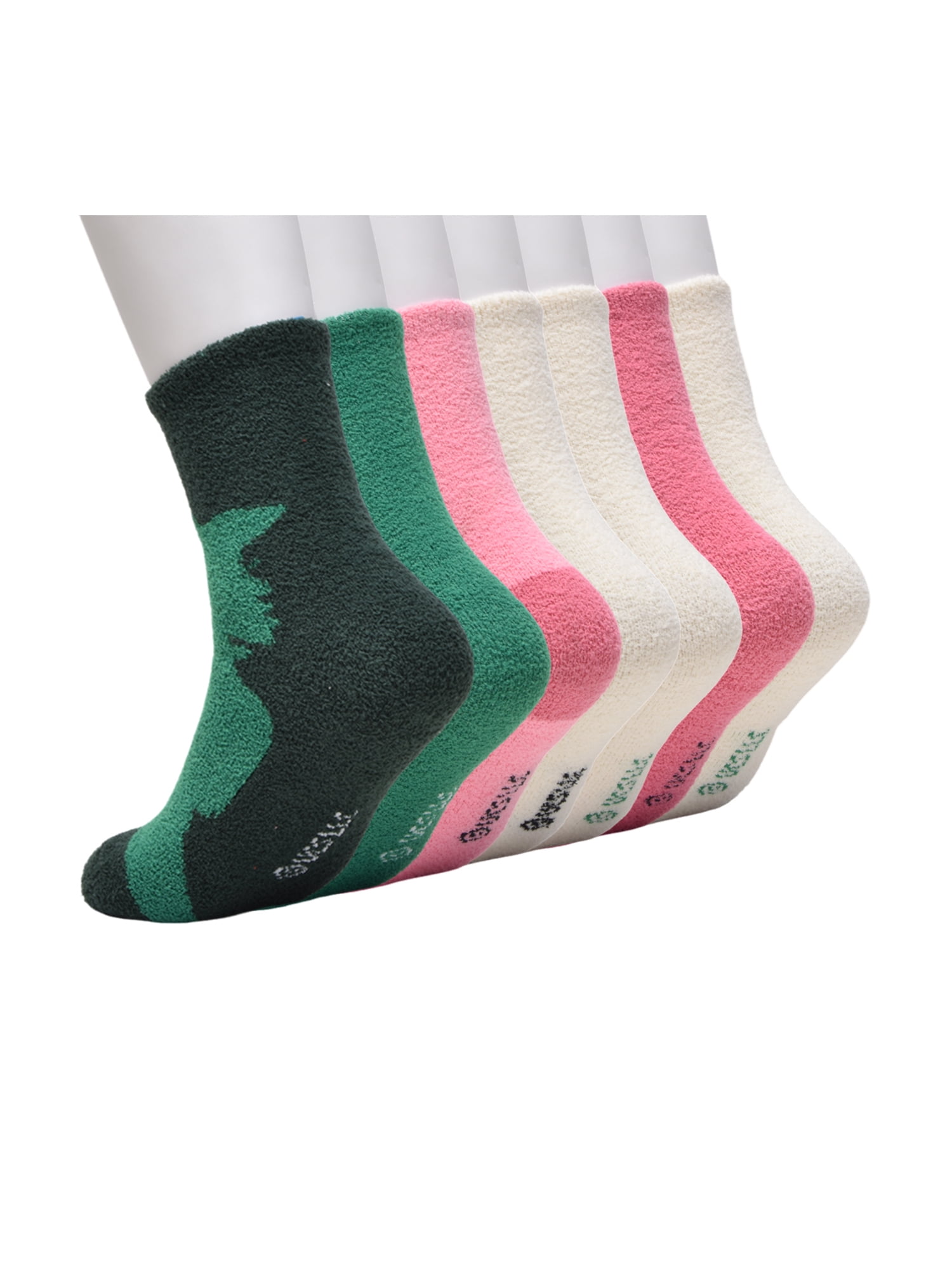 Universal Wicked Womens 7-Pack Box Set Low Cut Cozy Socks, Shoe Size 4-10