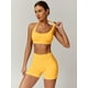 thumbnail image 3 of Set de entrenamiento ABOCIW para mujer, sujetador deportivo halter, pantalones cortos, 3 of 7