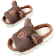 thumbnail image 7 of Ccpelsie Slippers for Boys Girls Home Cotton Slippers Non-Slip Warm Little Kids Slippers(Coffee,13), 7 of 7