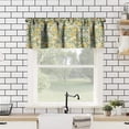 thumbnail image 2 of Floral Kitchen Valance, William Morris Art Rose Flower Birds Yellow Small Window Treatments for Kitchen Living Room Bathroom Cafe Decor Rod Pocket Vintage Retro Valances 54x18 Inch, 1 Panel, 2 of 5
