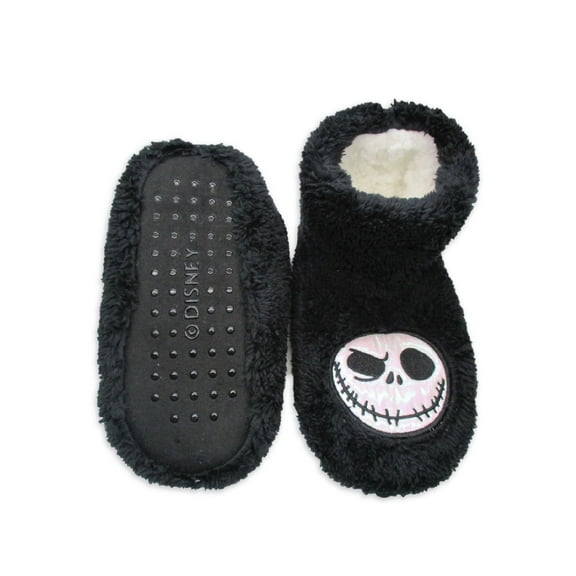 Disney Nightmare Before Christmas Women's Slippers, Black, S/M-M/L