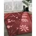 thumbnail image 3 of Ahgly Company Machine Washable Indoor Rectangle Transitional Cranberry Red Area Rugs, 6' x 9', 3 of 7