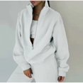 thumbnail image 4 of Zip Up Hoodies for Women Women'S Sports And Leisure Hooded Sweater Set For Autumn Winter Christmas Outfits Dressy, 4 of 4