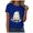 Blue, variant on Halloween Oversized Shirts for Women Spooky Season T-Shirt Halloween Pumpkin Costume Ghost Fall Tees Top (Grey, 3XL)