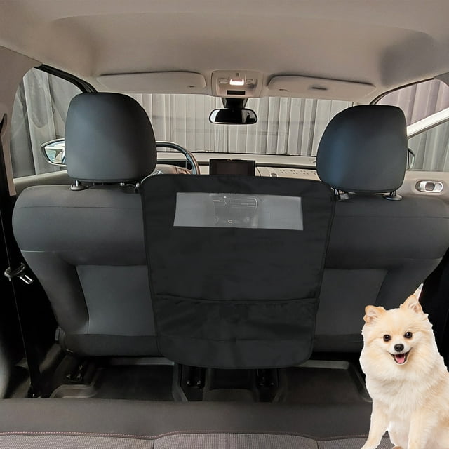 Barrera de red para perros en el automóvil Unique Bargains, diseño de malla para flujo de aire para camiones SUV vehículo negro